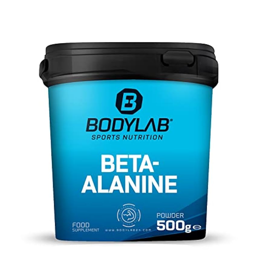 Bodylab24 Beta-Alanina en polvo 500g, polvo de beta-alanina 100% puro, sin más aditivos, nutrición deportiva para mejorar el rendimiento K8Ma20lX