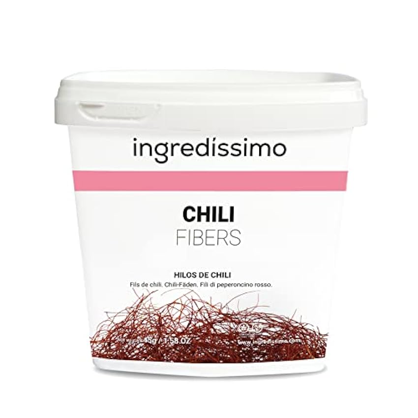 INGREDISSIMO - Hilos de Chilli, 45 g, Decoración y Topp
