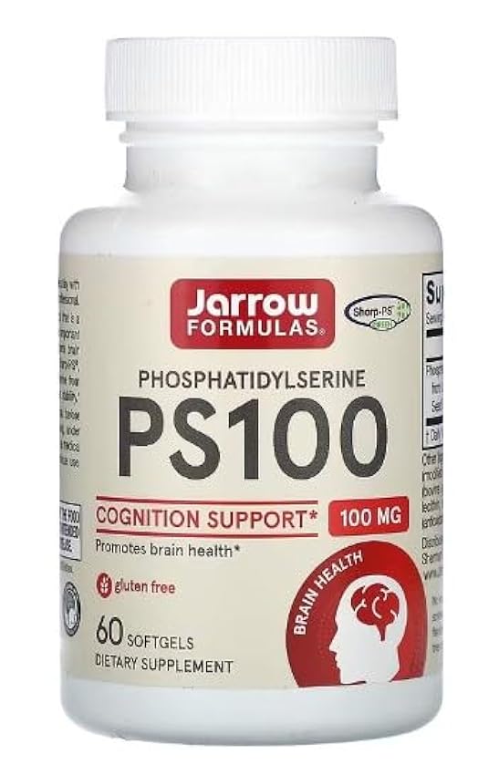 Jarrow Formulas - PS 100, Fosfatidilserina, Mejora Memoria y Cognición - 60 Cápsulas NcrC0KWD
