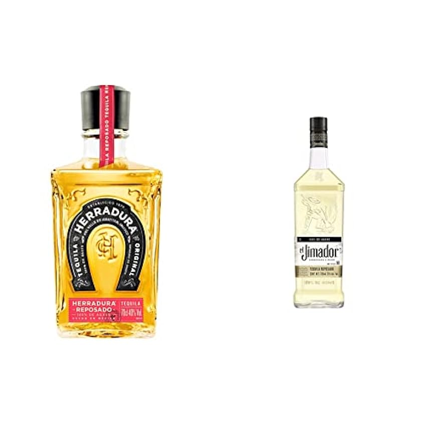 Herradura Tequila REPOSADO 100% de Agave 40% - 700 ml in Giftbox & El Jimador Tequila Reposado 38% Vol. 0,7l oV8nhKc5