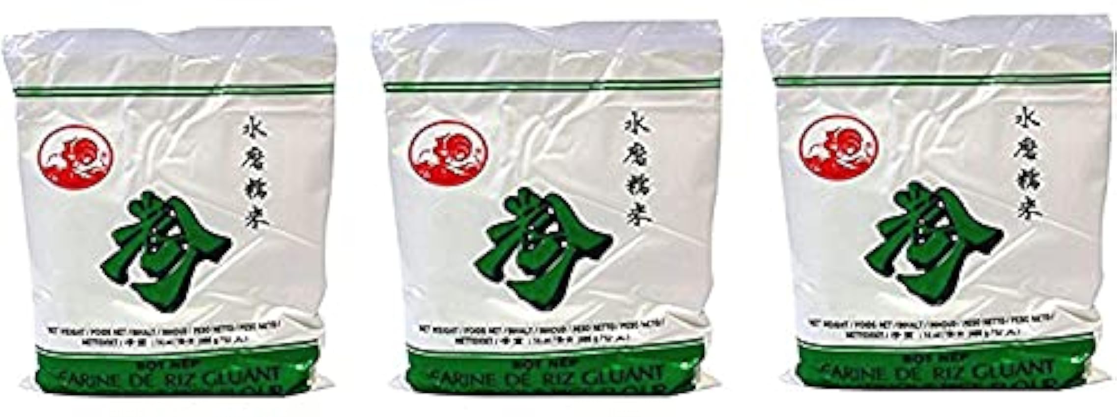Cock Brand – Lot harina de arroz Gluant 3 x 400g ncsATN2i
