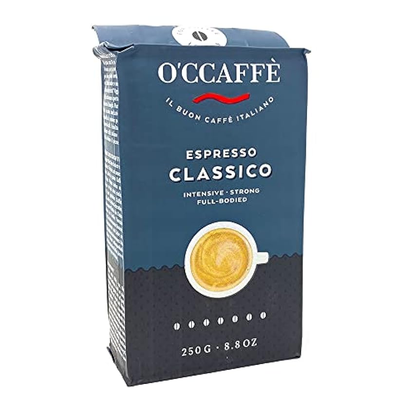 O´Ccaffè Espresso Classico - Café 4 Paquetes de 250g (total 1000 g) P4k6M8Aj