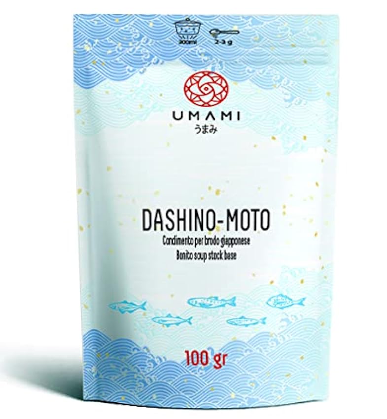 Umami Dashino-moto (Granulado para caldo) - 100 g - Elaborado por japoneses, procedente de pesca sostenible, secado lento y delicado gas8sa2Z