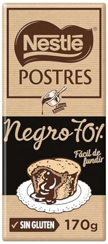 Nestlé Postres tableta chocolate negro 70% para reposte