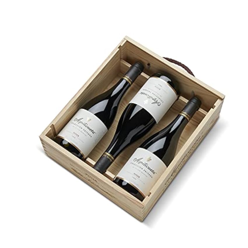 Azpilicueta Colección Privada Tinto Caja de madera Premium 3 botellas D.O.Ca Rioja Vino - 750 ml iUo4t6qW