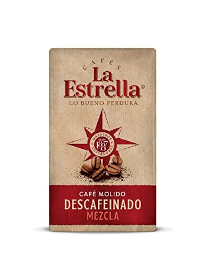 LA ESTRELLA Café Molido Descafeinado Mezcla 250g - 8 pa