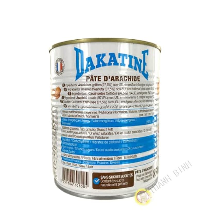 Dakatine Paquete de Pasta de Maní de 1 x 850 Gr 850 g MCy4BBJm