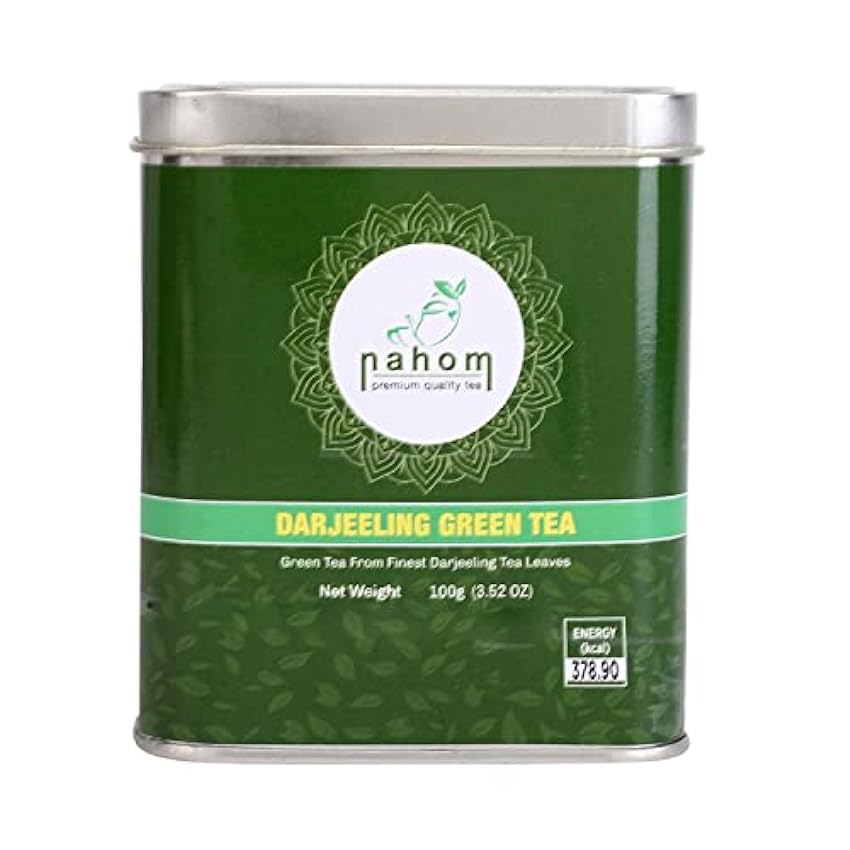 NAHOM Hojas sueltas de té verde Darjeeling de (50 tazas
