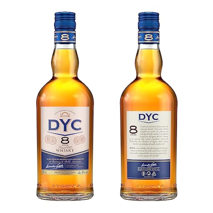 DYC Whisky Nacional Envejecido 8 Años en barricas de roble americano, 40% 70cl. guVou5lZ