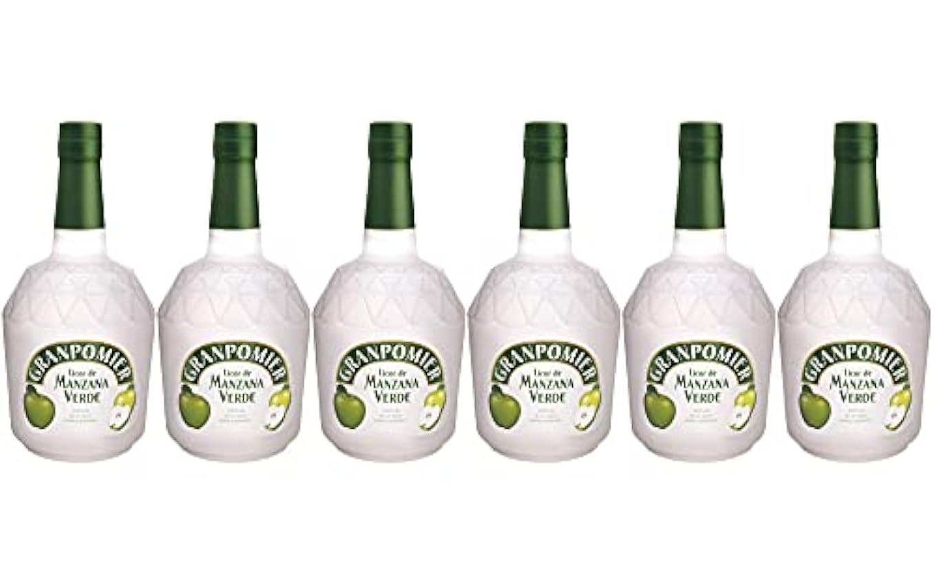 Granpomier - Licor de Manzana - 6 botellas de 700 ml - 
