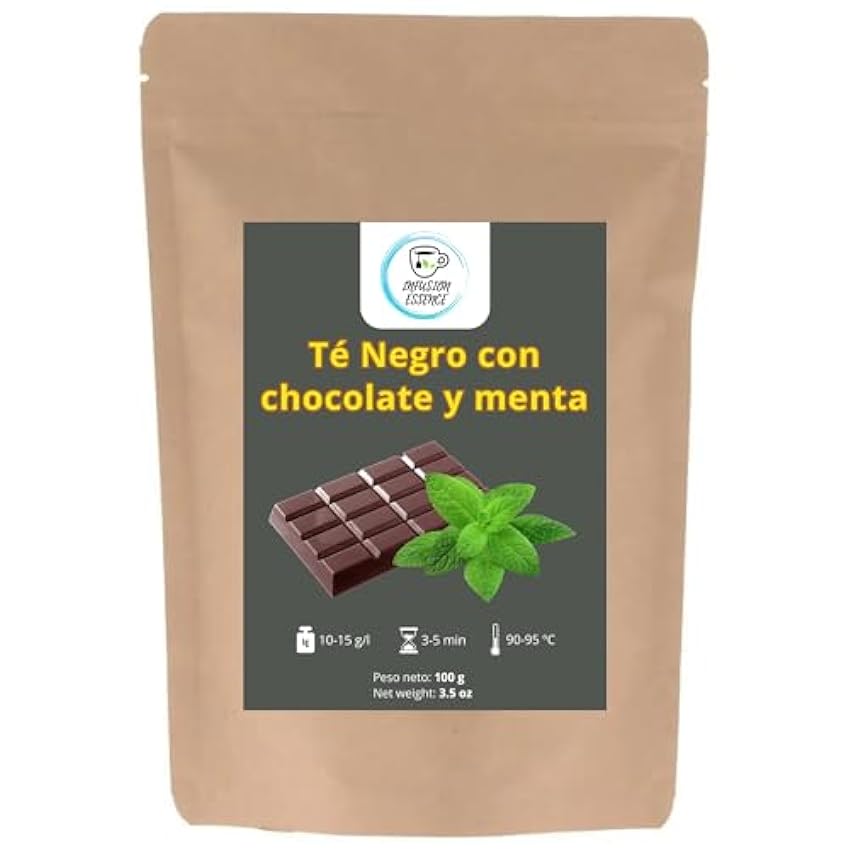 Té Negro Chocolate y Menta I Té Antioxidante, Energétic