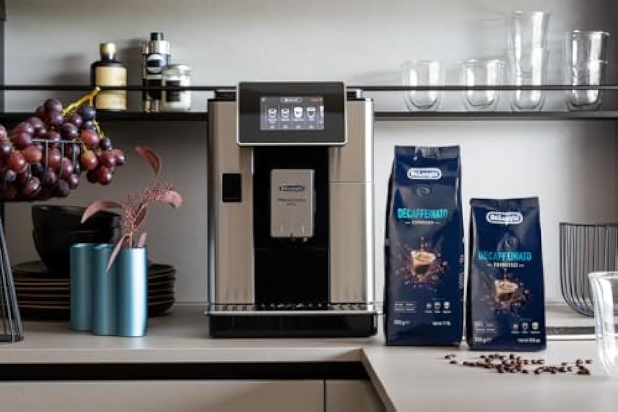 De´Longhi Decaffeinato Espresso, Café Descafeinado en Grano Arábica 50% y Robusta 50%, DLSC603, Paquete de 250 gr iX0goG1y