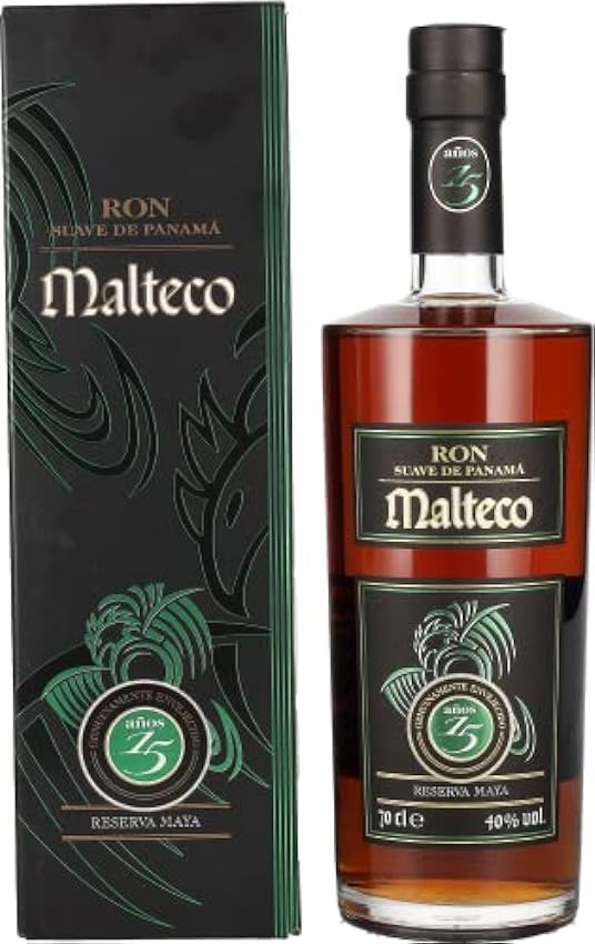 Malteco Ron 15 Años Reserva Maya 40% Vol. 0,7l in Giftb