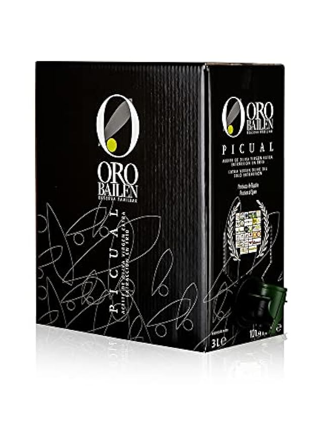 Oro Bailén - Aceite de oliva virgen extra (variedad Picual) - Bag in Box (3 litros) jOIxH6rB