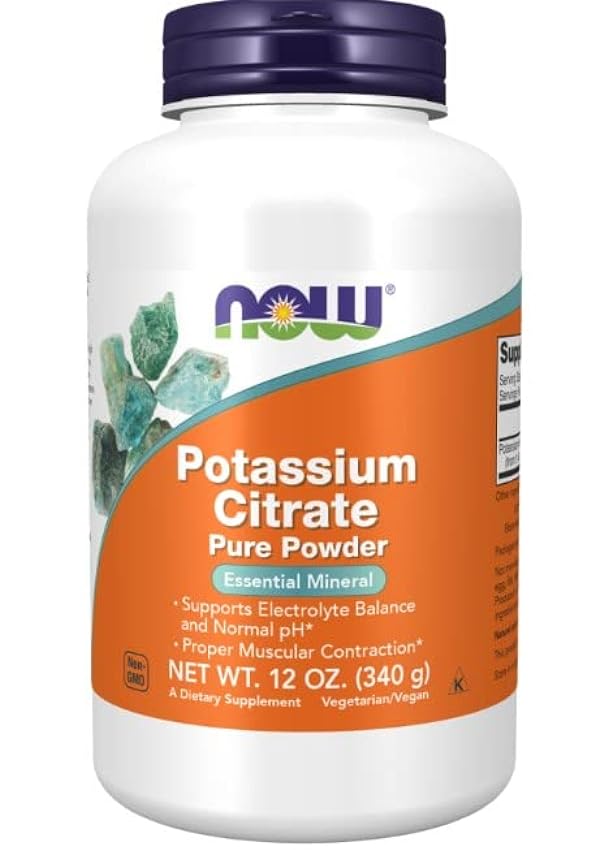 Now Foods, Potassium Citrate (Citrato de Potasio), 340g