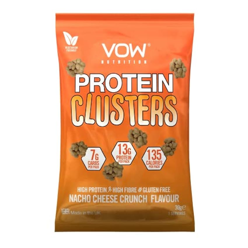 VOW Nutrition Protein Clusters 12x30g Nacho Cheese NXegtJlG