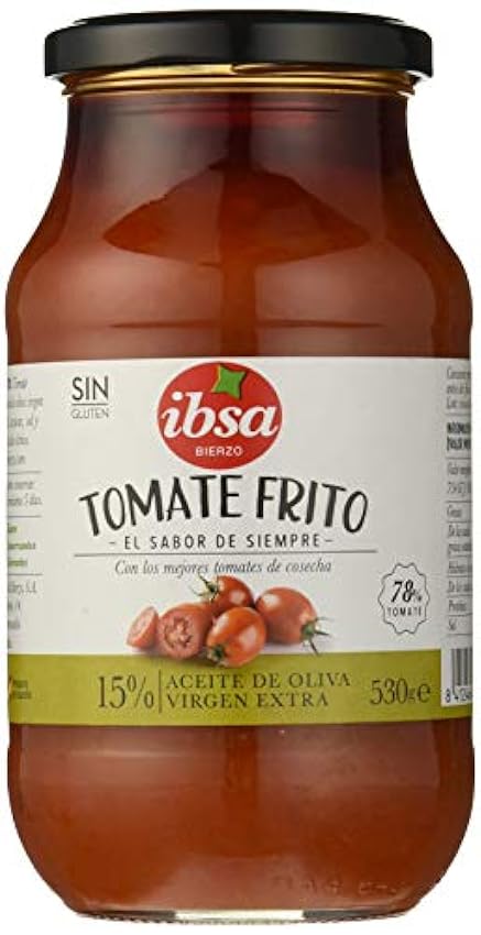 Ibsa Tomate Frito 15% Aceite de Oliva - 12 Unidades de 530 gr - Total: 6360 gr orC2Bv1R