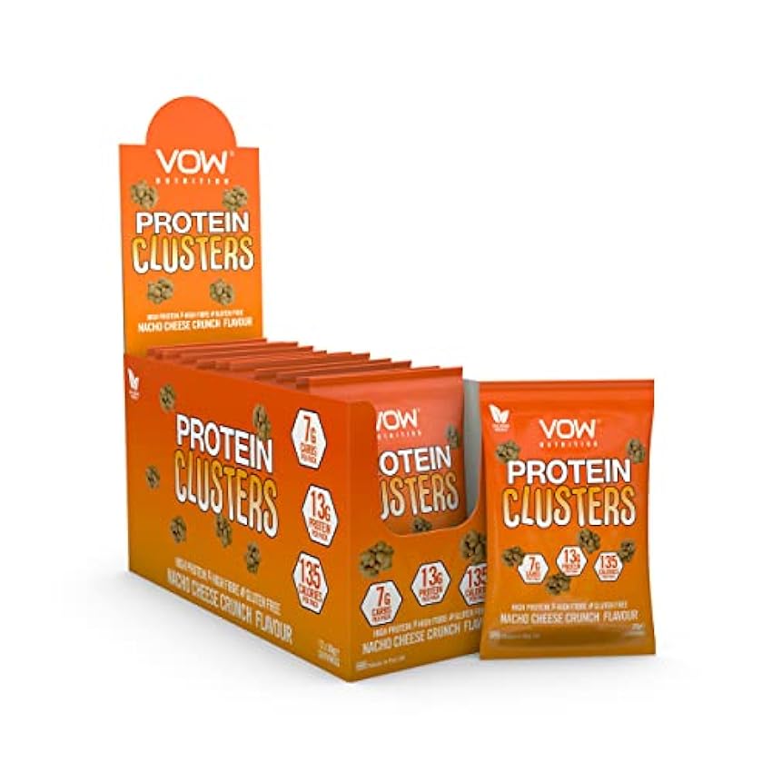 VOW Nutrition Protein Clusters 12x30g Nacho Cheese NXegtJlG