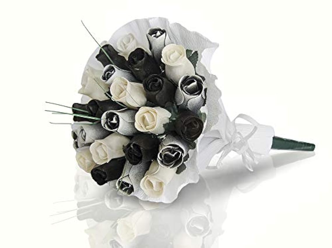Rosas de madera | Ramo de flores Lucy | bonito regalo para cualquier ocasión (36) meanpFRx