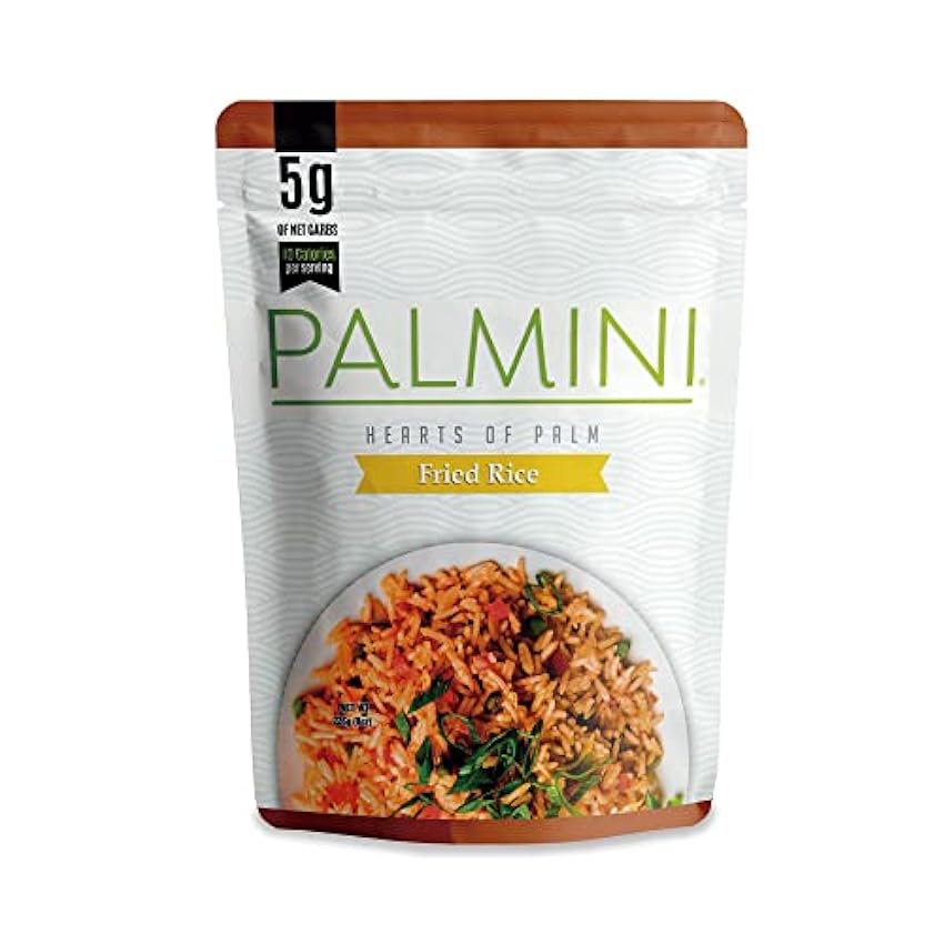 Palmini arroz frito bajo en carbohidratos, 5 g de carbohidratos, listo para comer, bolsa de 226 g (paquete de 6) pw2KZhNV