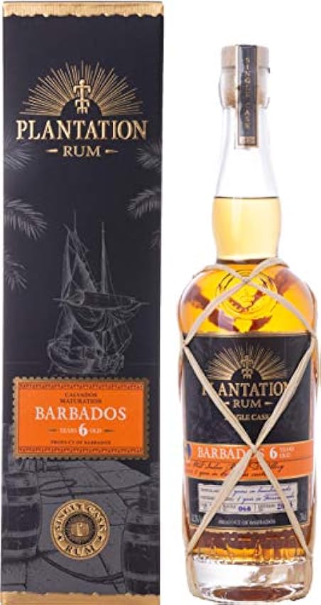 Plantation Rum BARBADOS 6 Years Old Calvados Maturation 41,3% Vol. 0,7l in Giftbox oShSqIFJ