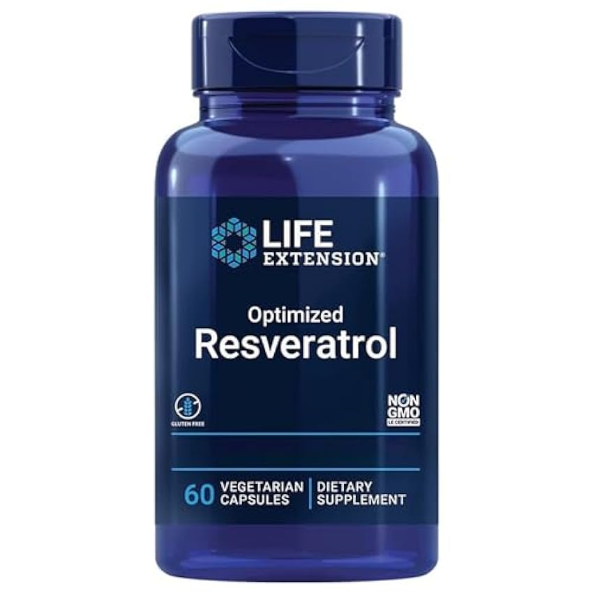 Life Extension, Optimized Resveratrol, con Resveratrol 