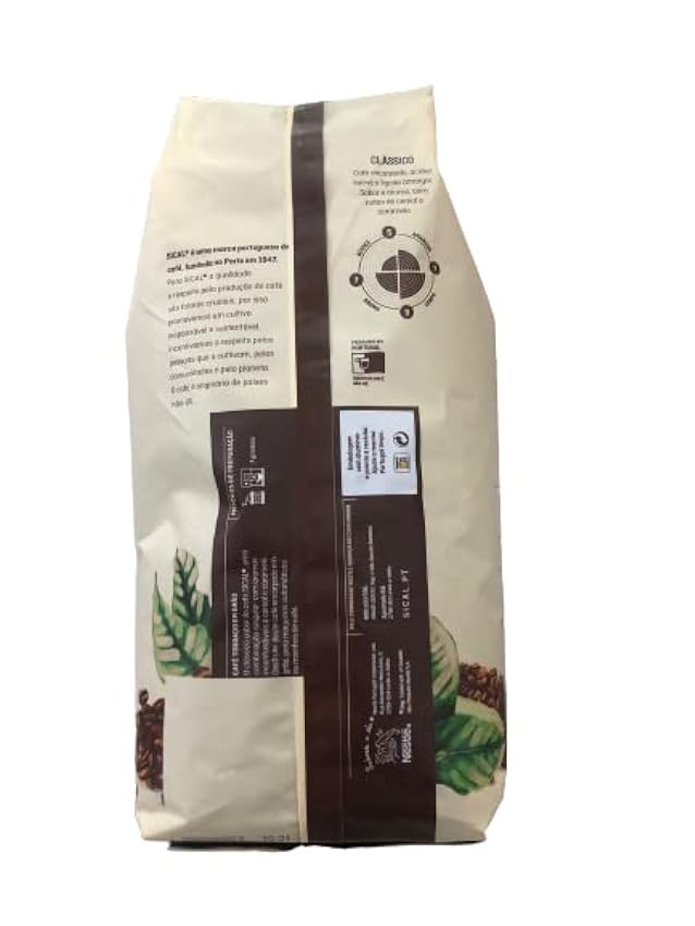 Deliciosos granos de café portugueses tostados Sical 5 estrellas (3 paquetes de 1 kg) PcgOdCP8