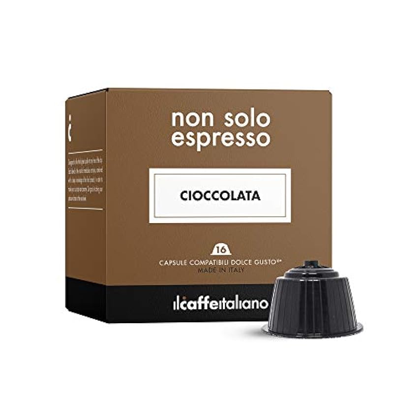 FRHOME - 48 Cápsulas compatibles Nescafé Dolce Gusto - Chocolate - Il Caffè Italiano GXfOKbCO
