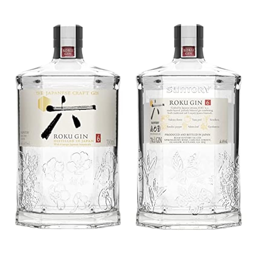 Roku Gin Ginebra Artesanal Japonesa Premium, 43%, 700ml gOS8MECp