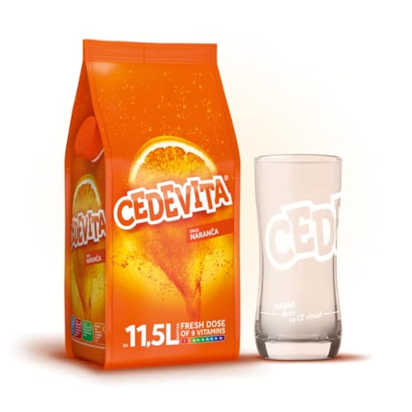 Cedevita naranja narandza 2 x 900 g de polvo efervescente de naranca 9 vitaminas para 23 L de bebidas sin alcohol L5yaTPme