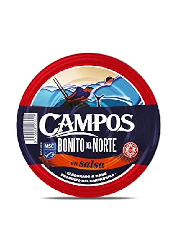 Campos, Pandereta de Bonito del Norte de pesca certificada MSC en salsa - 1900 gr. FQIVQE3i