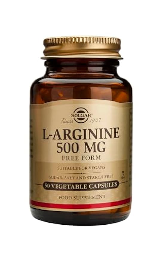 Solgar L-arginina 500 Mg, Cápsulas Vegetales 50 kqzZvdLM