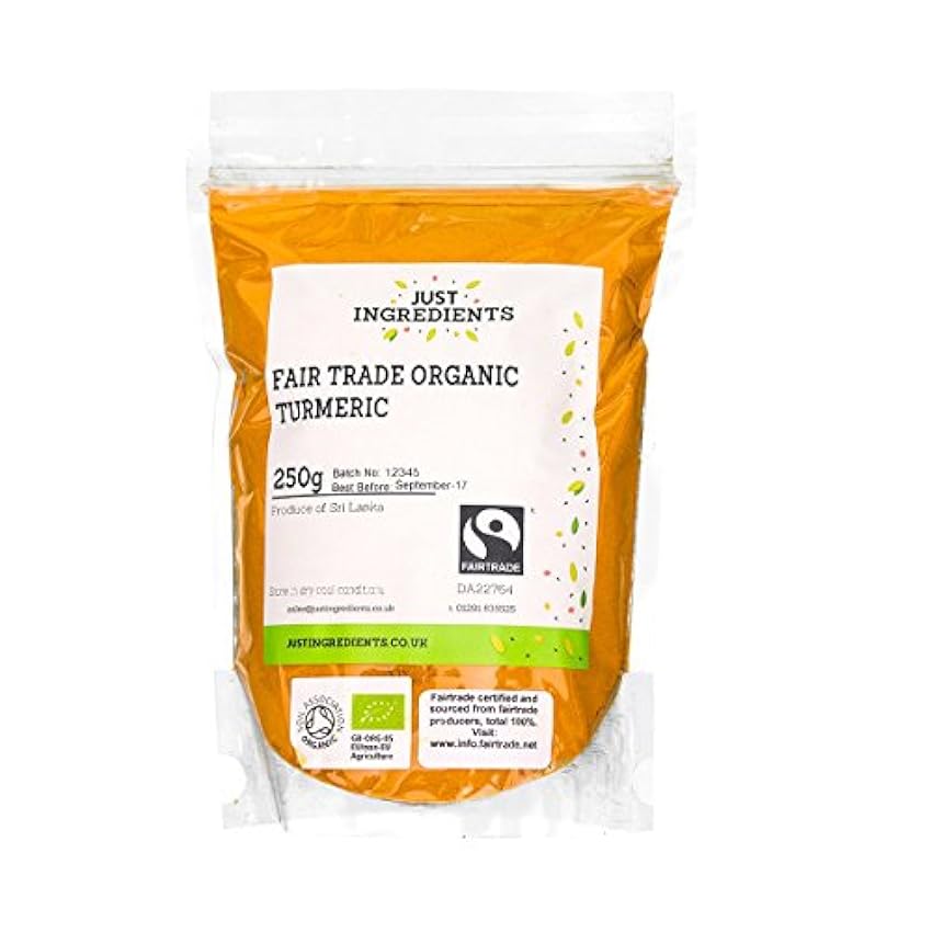 JustIngredients Essential Fairtrade Organic Cúrcuma Ecológica - 1000 gr PnT1vW4K