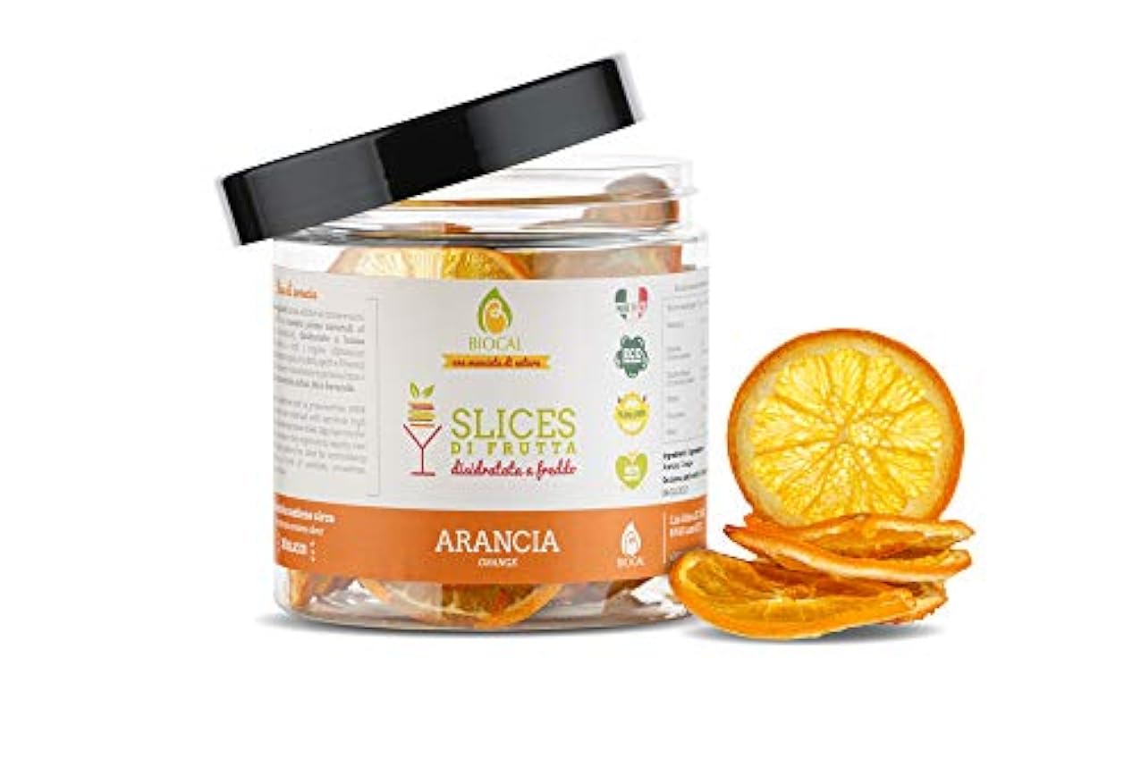 Biocal - Rodajas de Naranja deshidratadas/naranja deshidratada/frutas deshidratadas naturales/para gin tonic/rodajas naranja seca/botánicos cóctel/gin tonic especias/gin tonic/aromas para gin/70gr G0GcRahO