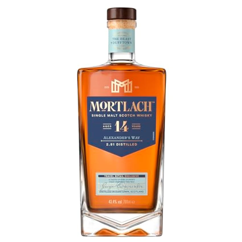 Mortlach 14 Años Whisky Escocés Puro de Malta - 700 ml 