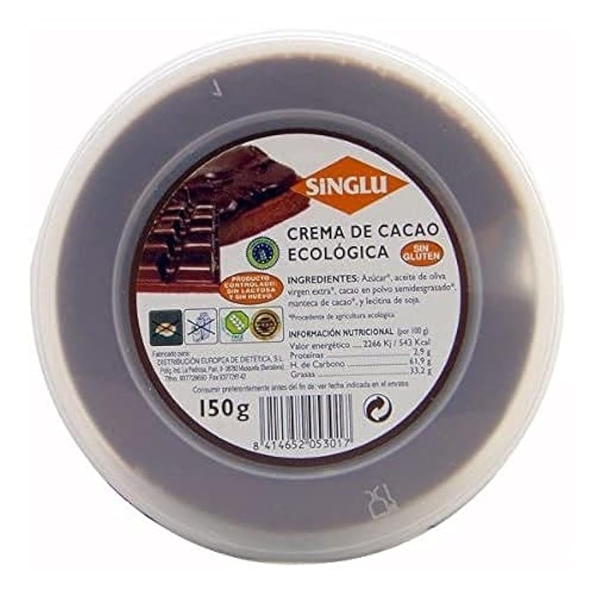 SINGLU Bio Crema Cacao (5301) 150 GR, No aplicable OUvN