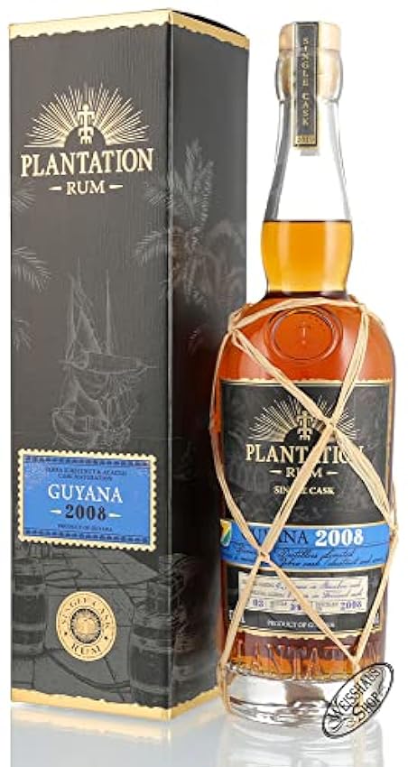 Plantation Rum GUYANA 2008 Zebra Cask Maturation 2019 47,1% Vol. 0,7l in Giftbox PgFyFdOd