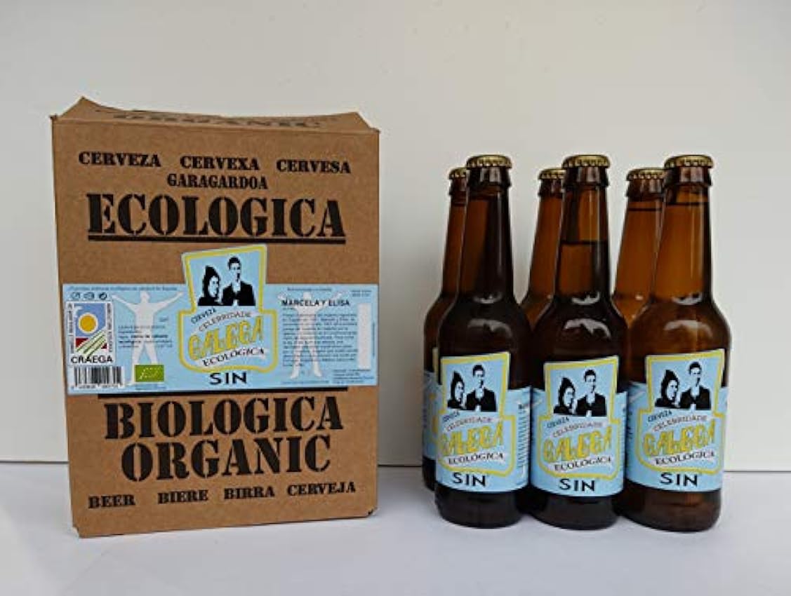 Cerveza artesana ecológica CELEBRIDADE GALEGA Sin Alcohol caja de 6 x 33cl. jDFVdM4N