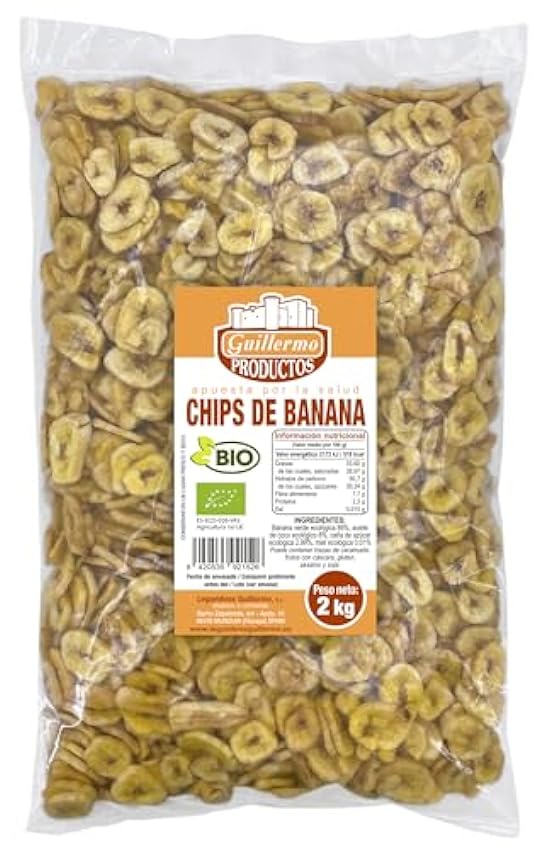 Guillermo | Chips de banana BIO - Bolsa 2kg. | 100% eco