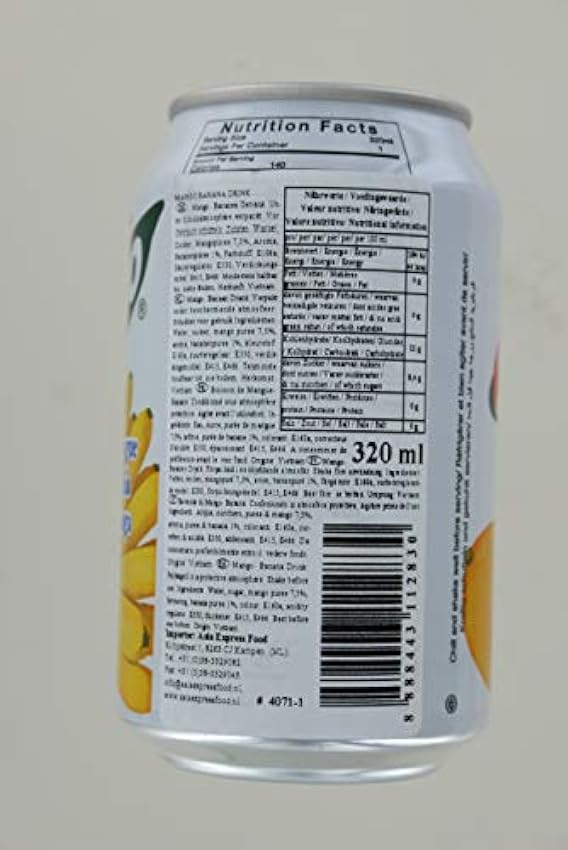 Sagiko Bebida Banana Mango pack de 24 x 320 ml 0.32 ml - Pack de 24 hNQJIc2N