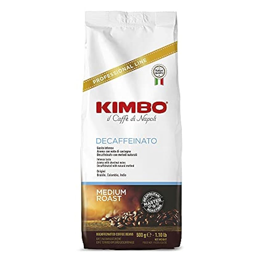 Kimbo - Granos de café descafeinado, 500 g guYYIvMS