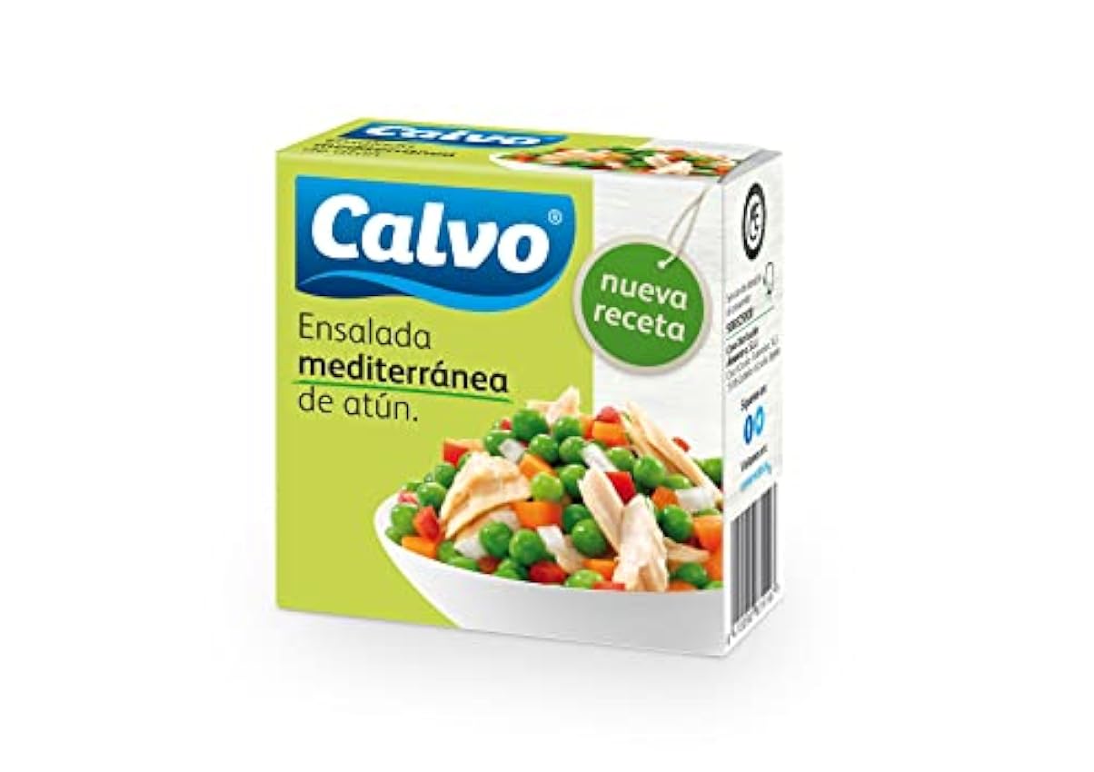 Calvo Atún claro en aceite de Oliva Pack3+1 65g & Ensalada Mediterránea de Atún 150g MzZzvyap