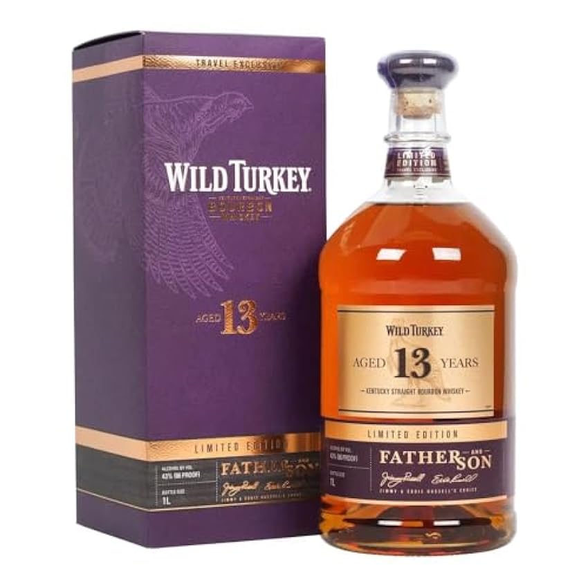 Wild Turkey 13 Years Old Kentucky Straight Bourbon Whiskey FATHER AND SON Limited Edition 43% Vol. 1l in Giftbox oKcRbEtA