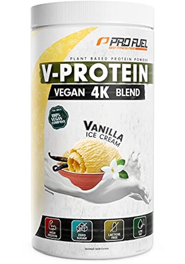 ProFuel V-Protein 4K Blend, 750 g Dose (Vanilla Ice Cream) okvUMway