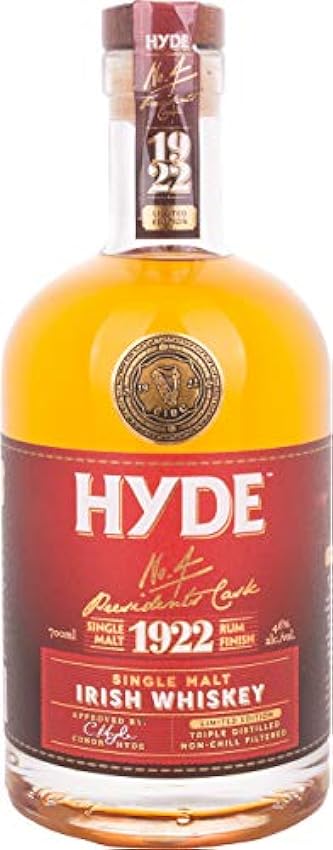 Hyde No.4 PRESIDENT´S CASK 1922 Single Malt Irish Whiskey Rum Finish 46% Vol. 0,7l jkgPEF9j