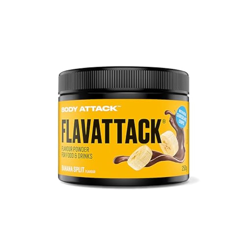 Body Attack FlavTASTIC® Banana Split 250g/83 raciones -
