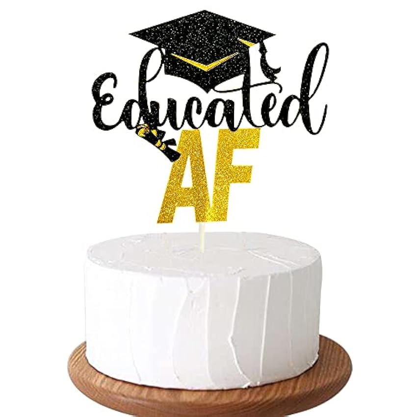 GotGala Educated AF - Decoración para tartas de graduac