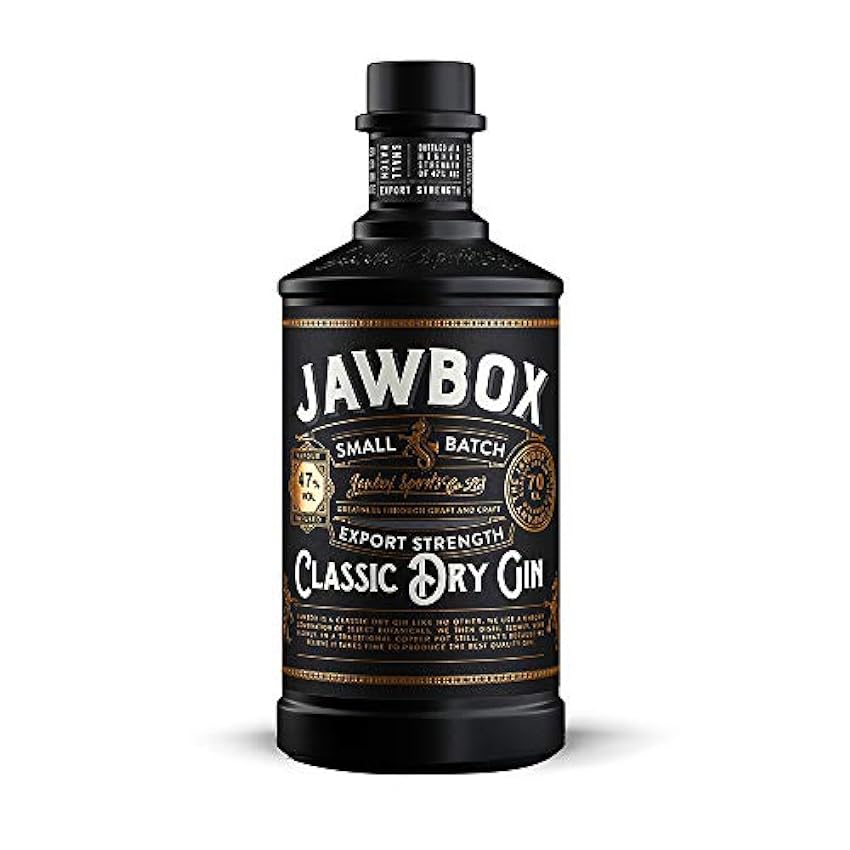 Jawbox Small Batch Export Strength Classic Dry Gin 47% 