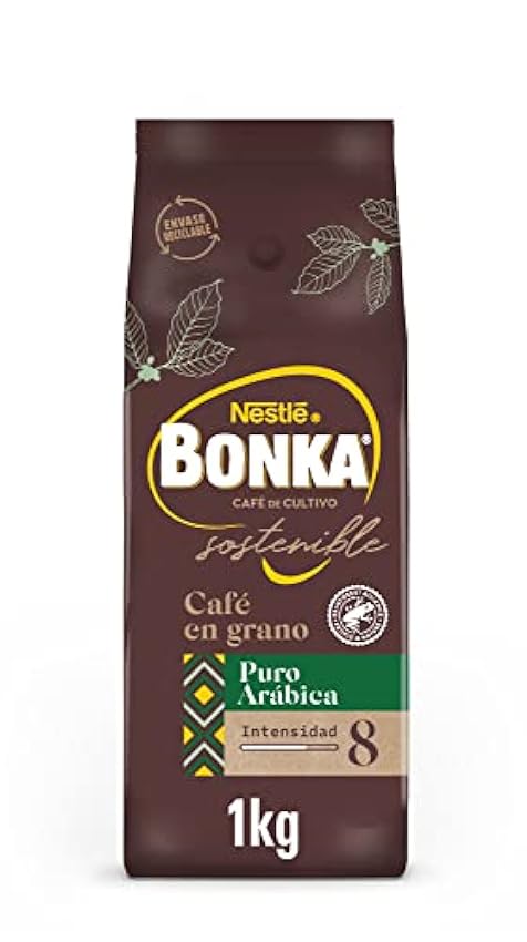 Bonka Café Grano Puro Arábica 1kg (paquete de 1kg) pviw