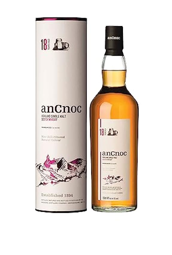 AnCnoc 18 Years Old Highland Single Malt 46% Vol. 0,7l in Giftbox LiW6LpBl